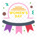 Womens Day Badge  Icon