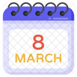 Womens Day Date  Icon