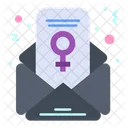 Womens Day Email  Icon