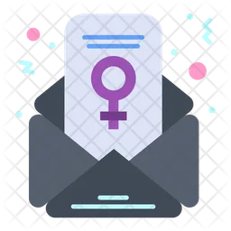 Womens Day Email  Icon