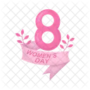 Happy March 8 Icon