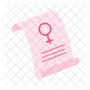 Rights Scroll Women Icon