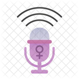 Womens Voice  Icon