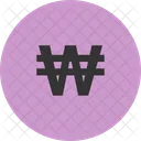 Won Currency Kpw Icon