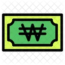 Won Banknote Country Icon