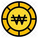 Won Coin Currency Icon