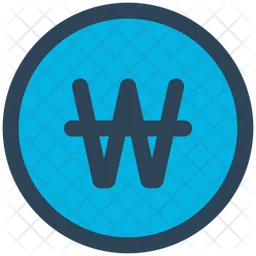 Won coin  Icon