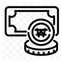 Won Korean Money Icon