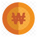 Won Currency Exchange Digital Currency Icon