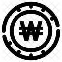 Won Currency Exchange Digital Currency Icon