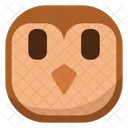 Flat Wondering Owl Icon