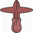 Wood Cross Massager Icon