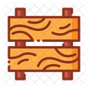 Wood Wooden Barrier Barricade Icon