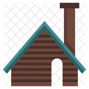 Wood Cabin Shelter Cottage Icon