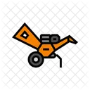 Wood Chipper Tractor Icon