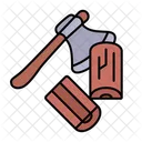 Wood Chopping Lumberjack Icon