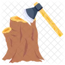Deforestation Wood Cutting Cutting Tree Icon