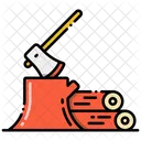 Wood Extraction Logging  Icon