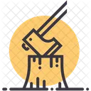 Wood Lumberjack Forest Icon