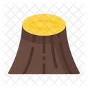 Flat Lumber Timber Icon