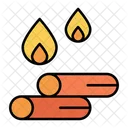 Wood Fire Industry Icon
