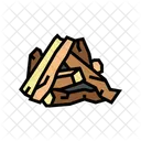 Wood Pile Timber Pile Wooden Pile Icon