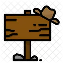 Wood sign  Icon