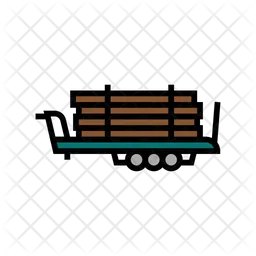 Wood Trailer  Icon