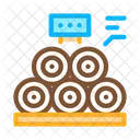 Wood Trunks Production Icon