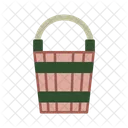 Wood water bucket  Icon