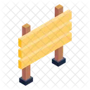Roadboard Wooden Banner Billboard Icon