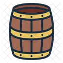 Wooden Barrel Barrel Alcohol Icon