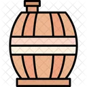 Wooden Barrel Barrel Bin Icon