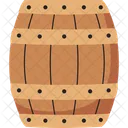 Barrel Wooden Vintage Icon