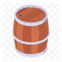 Wooden Barrel Wine Icon