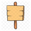 Sign Board Wood Icon