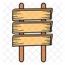 Sign Board Wood Icon