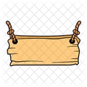 Sign Board Wood Icon