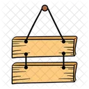 Sign Board Wood Icon