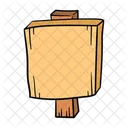 Sign Board Wood Icon