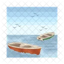 Wooden Boat Boat Ship Icon