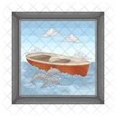 Wooden Boat Boat Ship 아이콘