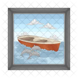 Wooden boat  Icon