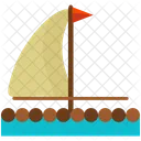 Wooden Float Boat Icon