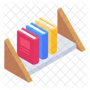 Bookshelf Bookrack Wooden Bookshelf Icon