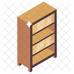 Wooden Bookshelves  Icon
