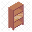Wooden Bookshelves Office Bookcase Book Racks Icon