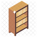 Wooden Bookshelves Office Bookcase Book Racks Icon