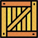 Wooden Box Pallet Package Icon