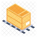 Parcel Wooden Cardboard Carton Icon